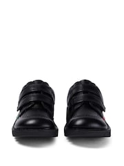 Kickers Black Lo Twin Strap Leather Trainers - Image 4 of 6