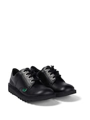 Kickers Black Lo Leather Trainers - Image 2 of 6