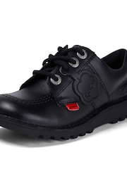 Kickers Black Lo Leather Trainers - Image 6 of 6