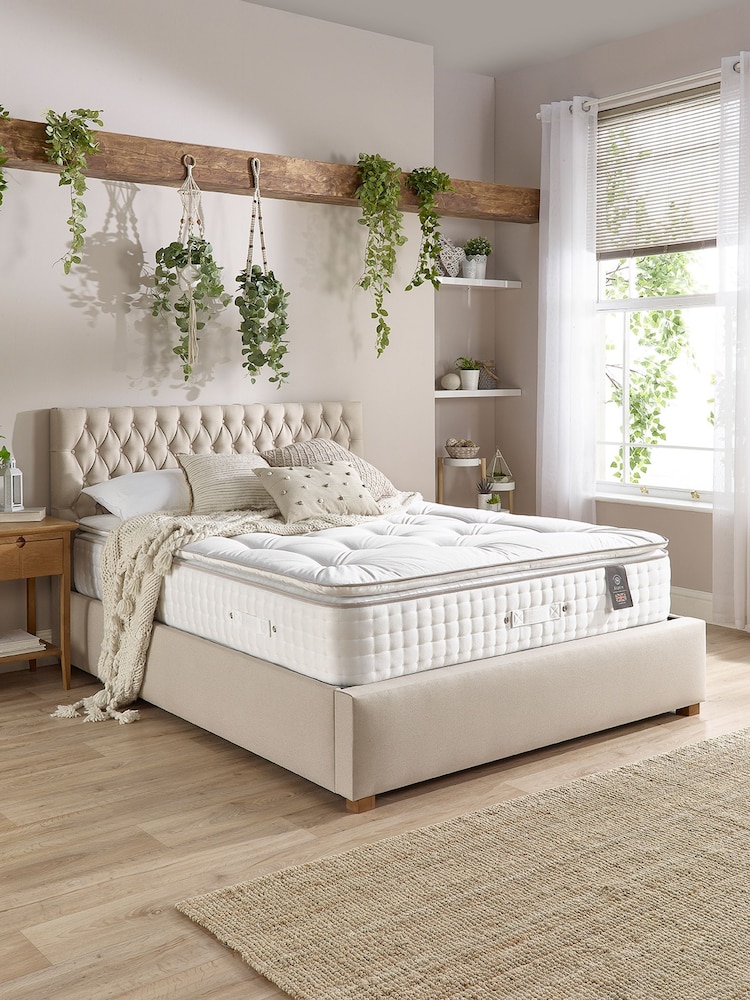 Aspire Furniture 7000 Pocket Wool Cashmere Silk Pillowtop Mattress - Image 1 of 5