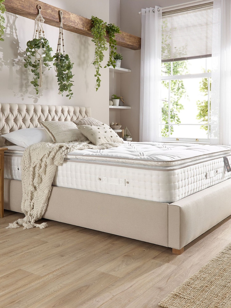 Aspire Furniture 7000 Pocket Wool Cashmere Silk Pillowtop Mattress - Image 2 of 5