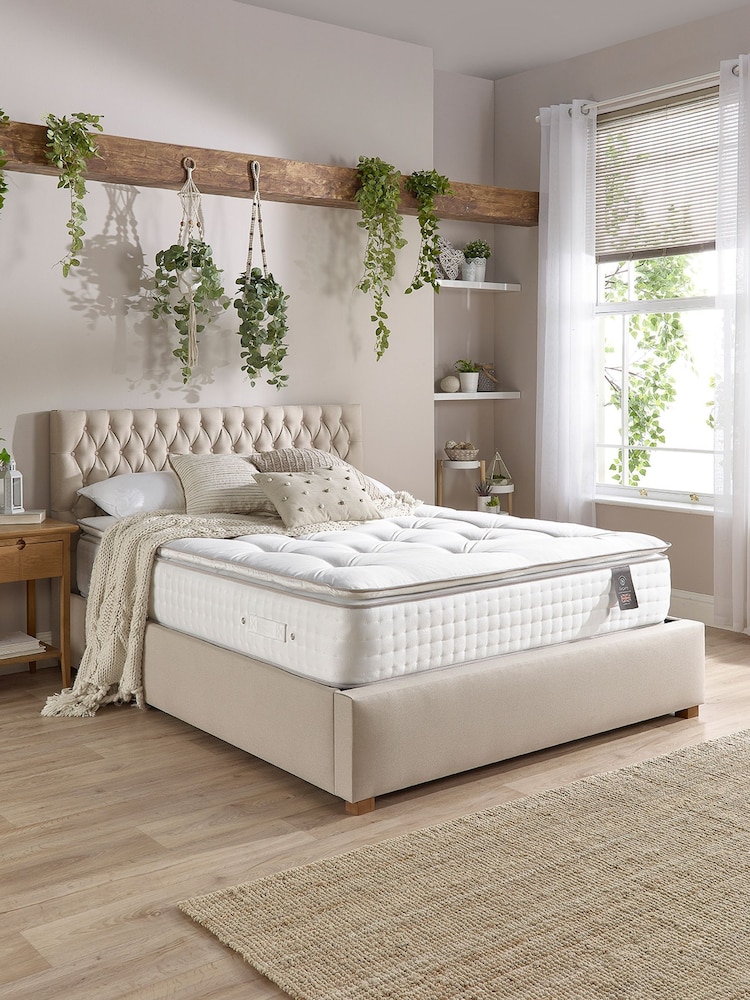 Aspire Furniture 5000 Pocket Wool Cashmere Silk Pillowtop Mattress - Image 1 of 5