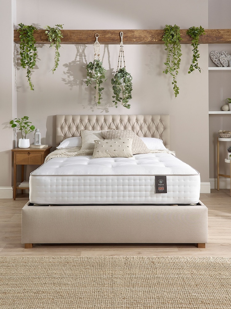 Aspire Furniture 5000 Pocket Wool Cashmere Silk Sided Mattress - Image 2 of 4