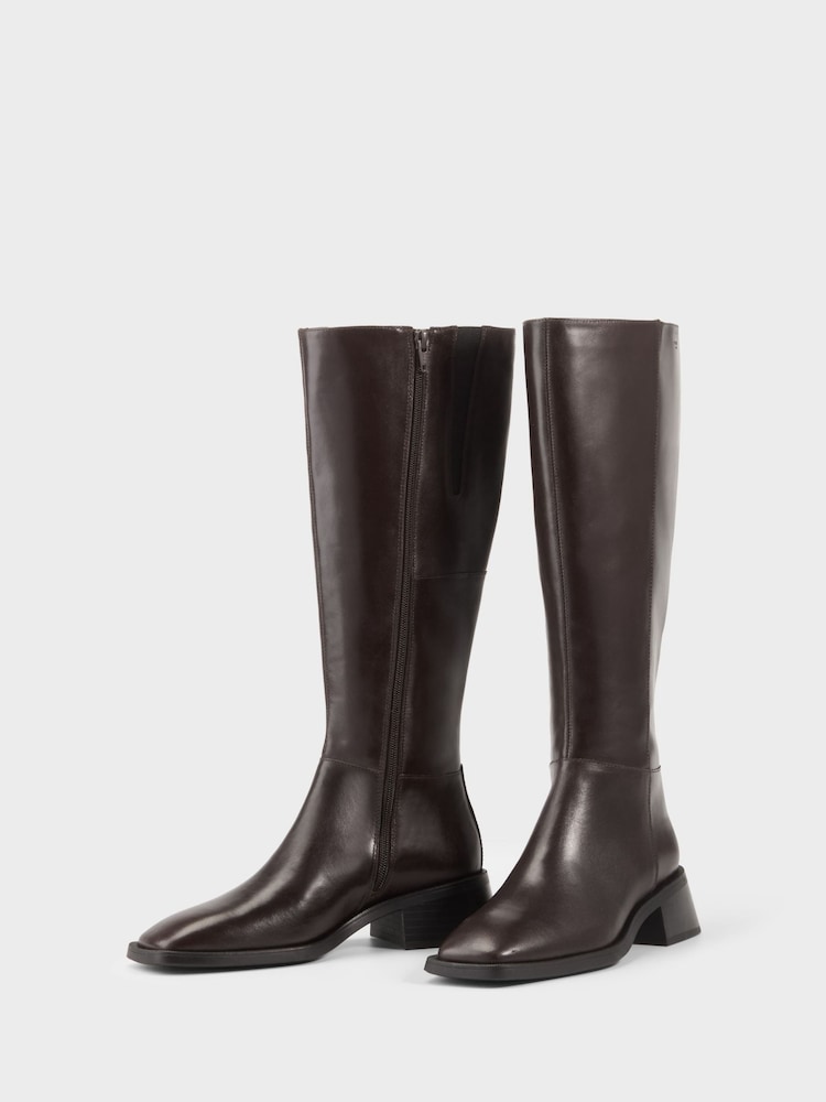 Vagabond Shoemakers Blanca Leather Knee High Brown Boots - Image 2 of 3 Vagabond Shoemakers Blanca Leather Knee High Brown Boots - Image 2 of 3