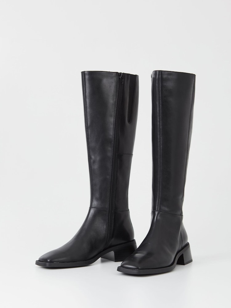 Vagabond Shoemakers Blanca Leather Knee High Black Boots - Image 2 of 3 Vagabond Shoemakers Blanca Leather Knee High Black Boots - Image 2 of 3
