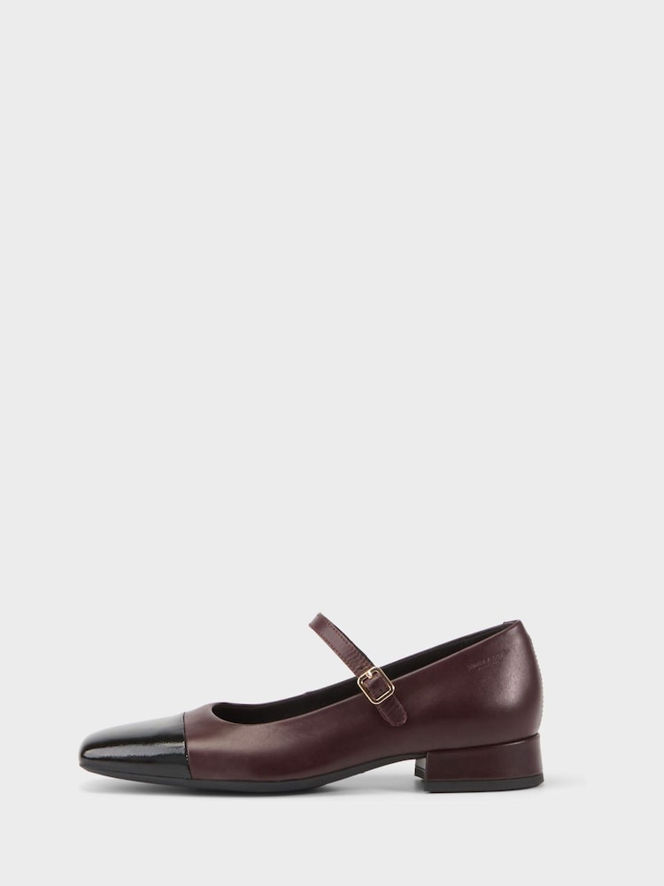 Vagabond Shoemakers Red Debbi Leather Toe Cap Maryjane Shoes - Image 1 of 3