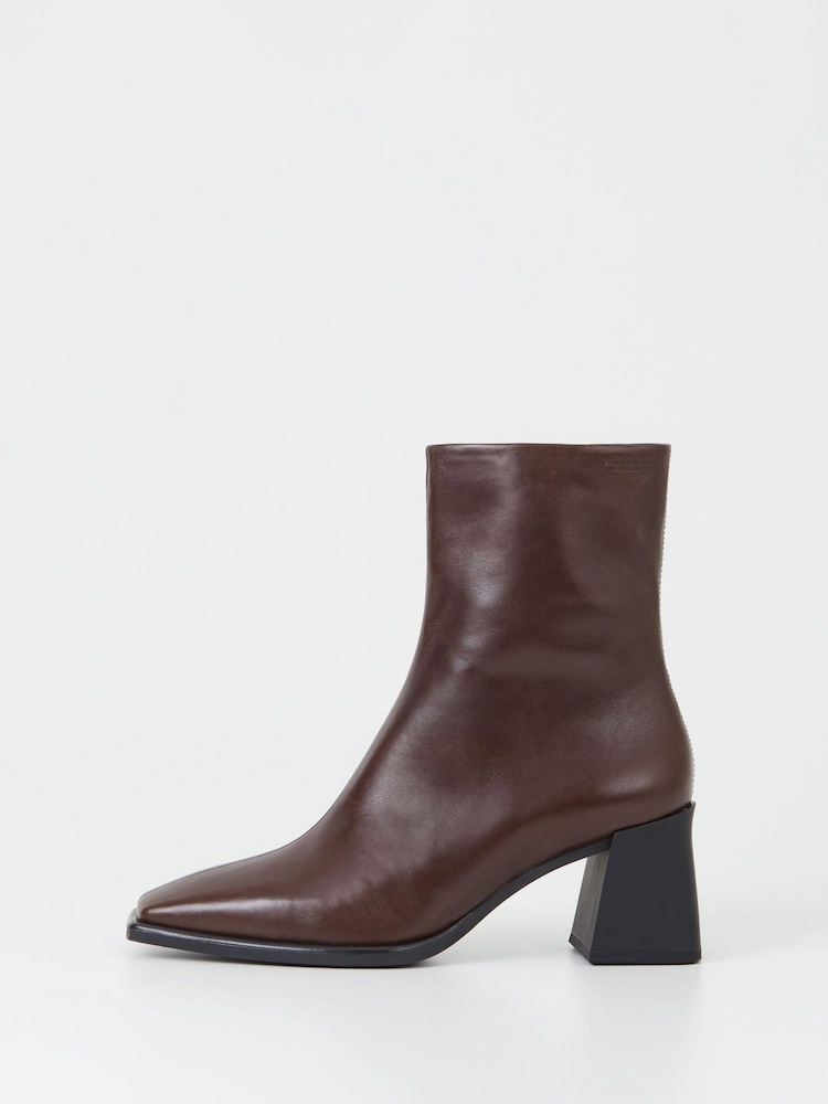 Vagabond Shoemakers Hedda Heeled Ankle Brown Boots - Image 1 of 3 Vagabond Shoemakers Hedda Heeled Ankle Brown Boots - Image 1 of 3