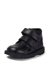 Kickers Black Hi Scuff Trainers - Image 3 of 7