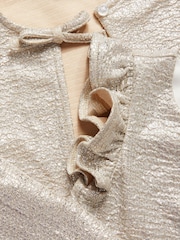 Monsoon Silver Baby Imogen Shimmer Romper and Jacket Set - Image 5 of 5