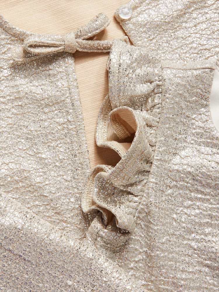Monsoon Baby Imogen Shimmer Romper and Jacket Set - Imagen 5 de 5 Monsoon Baby Imogen Shimmer Romper and Jacket Set - Imagen 5 de 5