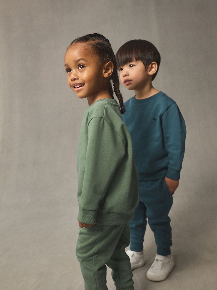 Blue/Green Sweatshirt and Joggers Set 2 Pack (3mths-7yrs) - Image 2 of 10 Blue/Green Sweatshirt and Joggers Set 2 Pack (3mths-7yrs) - Image 2 of 10