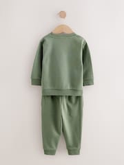 Blue/Green Sweatshirt and Joggers Set 2 Pack (3mths-7yrs) - Image 5 of 10