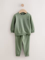 Blue/Green Sweatshirt and Joggers Set 2 Pack (3mths-7yrs) - Image 6 of 10