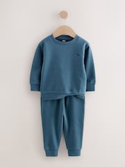 Blue/Green Sweatshirt and Joggers Set 2 Pack (3mths-7yrs) - Image 8 of 10