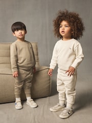 Off White/Cement - Komplet 2 puloverja in hlač za prosti čas (3mes-7let) - Slika 2 iz 10