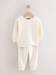 Off White/Cement - Komplet 2 puloverja in hlač za prosti čas (3mes-7let) - Slika 6 iz 10