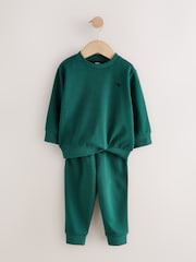 Charcoal Grey/Green Sweatshirt and Joggers Set 2 Pack (3mths-7yrs) - Image 7 of 10