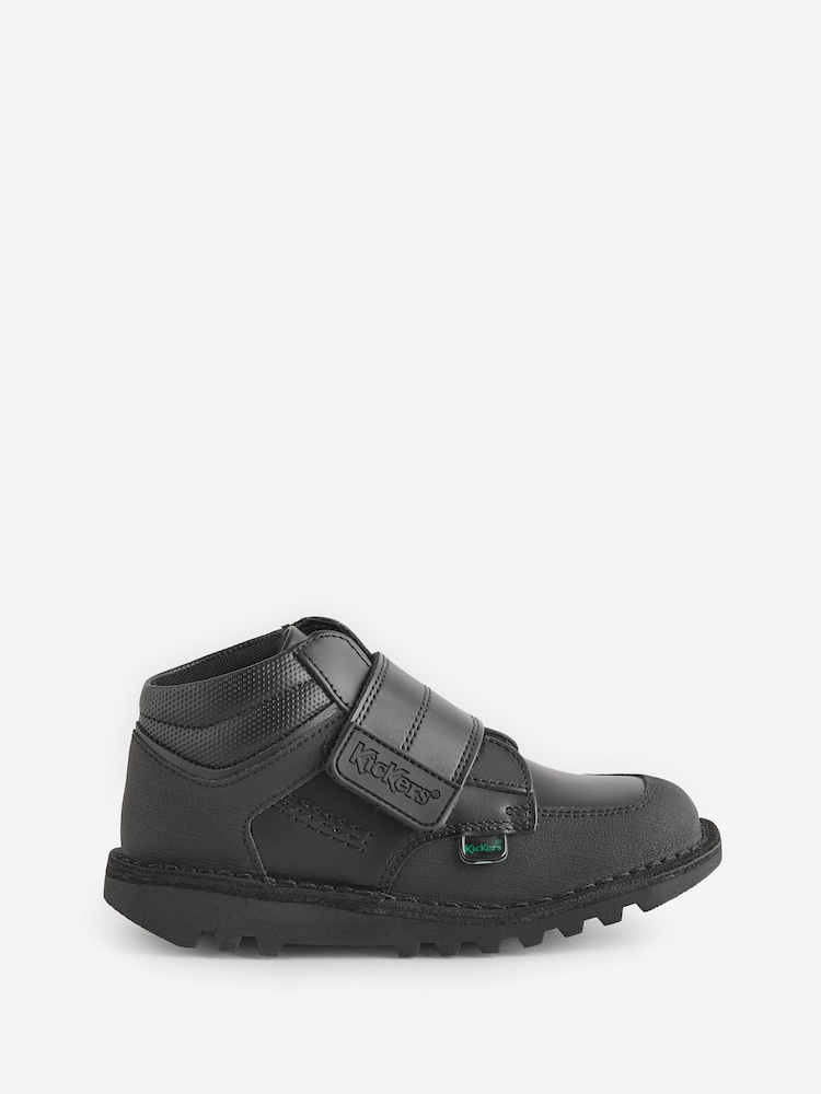 Kickers Black Mid Scuff Strap Trainer Boots - Image 1 of 1