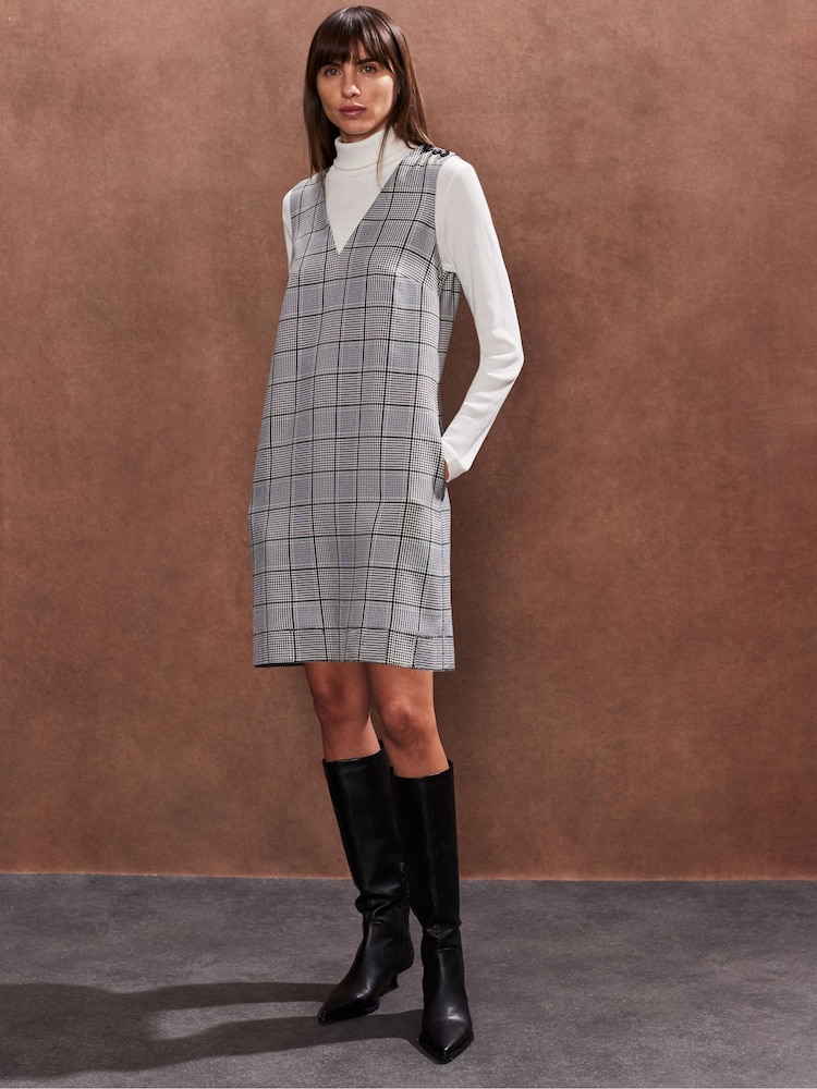 Ro&Zo Green Mono Check Mini Dress - Image 1 of 3