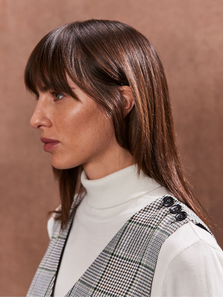 Ro&Zo Green Mono Check Mini Dress - Image 3 of 3