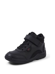 Kickers Black Stamper Hi Strap and Lace Trainer Boots - Image 3 of 7