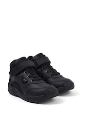 Kickers Black Stamper Hi Strap and Lace Trainer Boots - Image 4 of 7