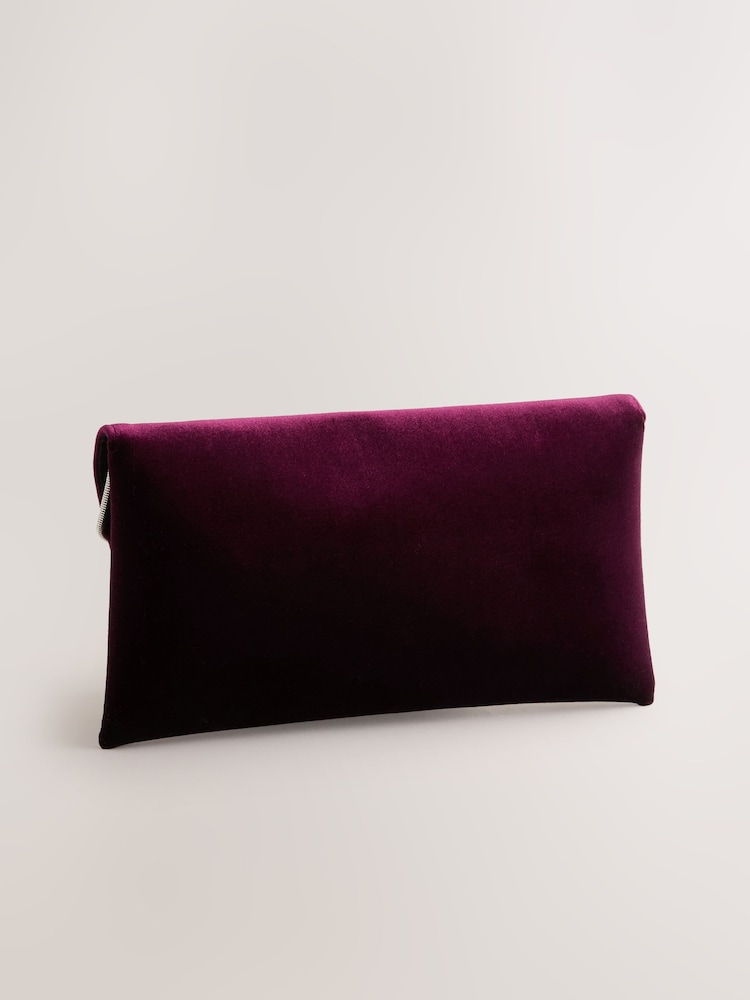Berry Clutch Bag with Detachable Chain - Image 2 of 5