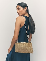 Gold Sparkle Clutch Bag - Image 1 of 9
