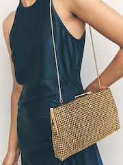 Gold Sparkle Clutch Bag - Image 3 of 9