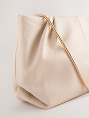 Bone Leather Snap Clutch Bag - Image 9 of 10
