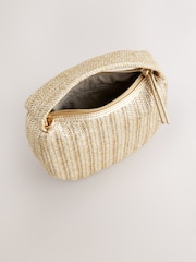Metallic Raffia Effect Hand Held Bag - Image 2 of 5