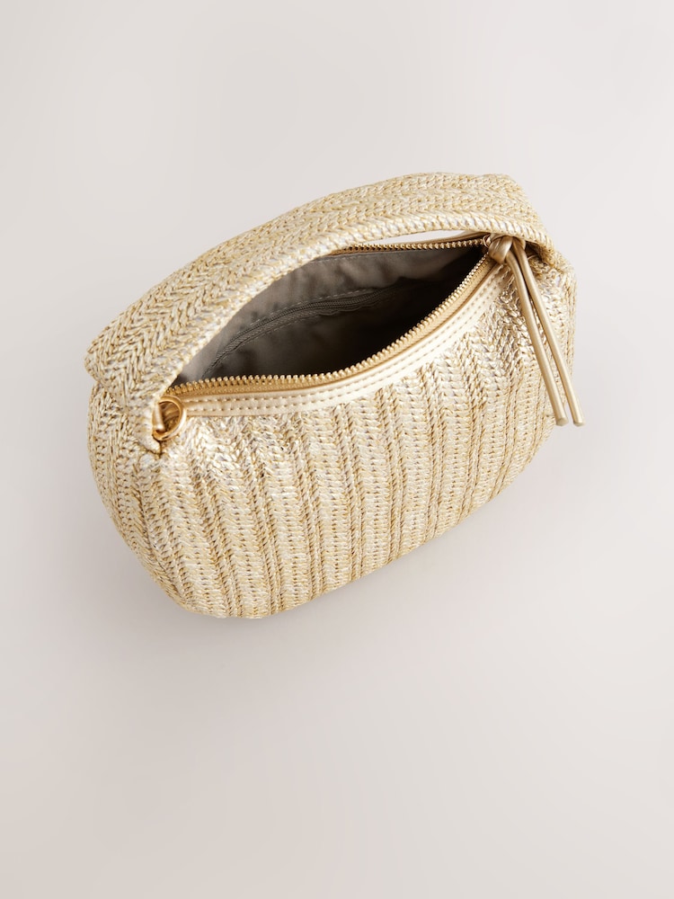 Metallic Raffia Effect Hand Held Bag - Image 2 of 5