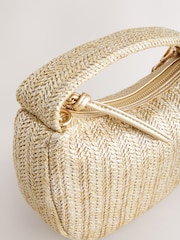 Metallic Raffia Effect Hand Held Bag - Image 5 of 5