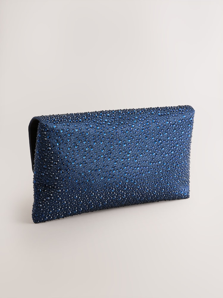 Темно-синий - Clutch Bag with Detachable Chain - Изображение 2 из 5 Темно-синий - Clutch Bag with Detachable Chain - Изображение 2 из 5