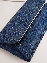 Navy Clutch Bag with Detachable Chain - Image 5 of 5
