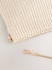 Natural Raffia Effect Clutch Bag - Image 4 of 5