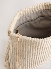 Natural Raffia Effect Clutch Bag - Image 5 of 5