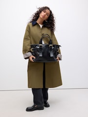 Black Buckle Shoulder Bag - Image 2 of 9