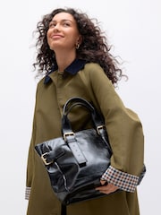 Black Buckle Shoulder Bag - Image 3 of 9