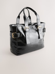 Black Buckle Shoulder Bag - Image 7 of 9