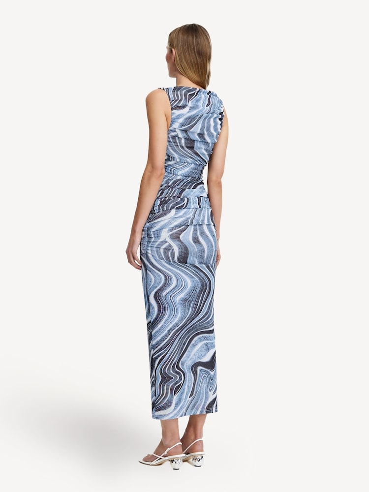 Significant Other Blue Whitney Midi Dress - Image 2 of 4