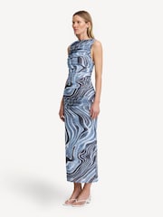 Significant Other Blue Whitney Midi Dress - Image 3 of 4