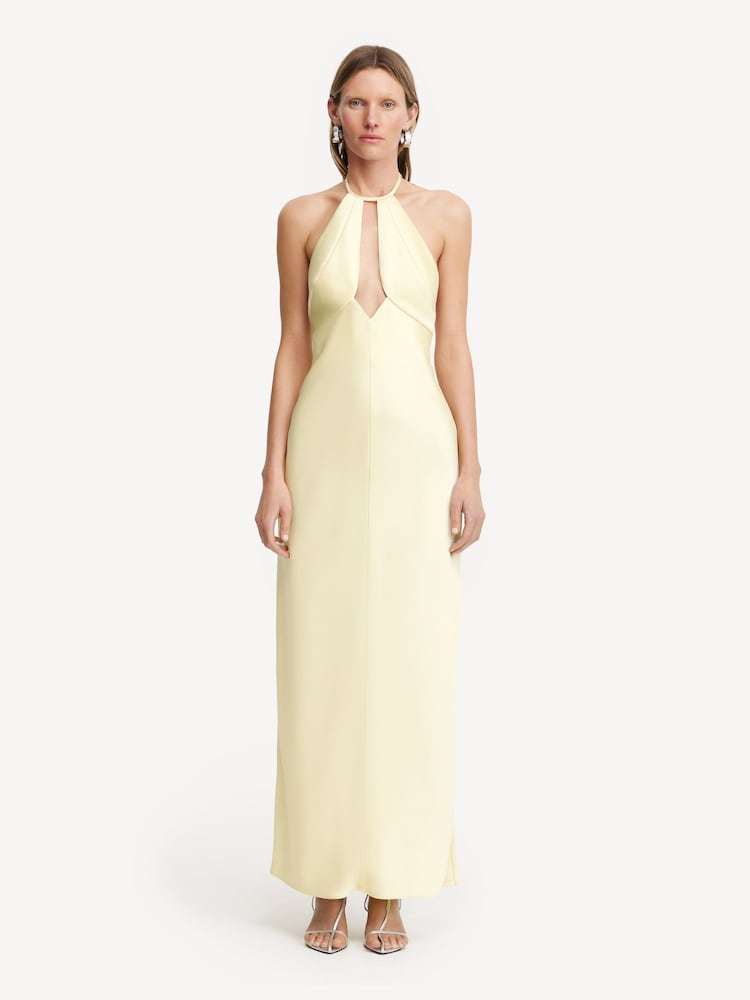 Significant Other Yellow Becca Halter Dress - Image 1 of 3