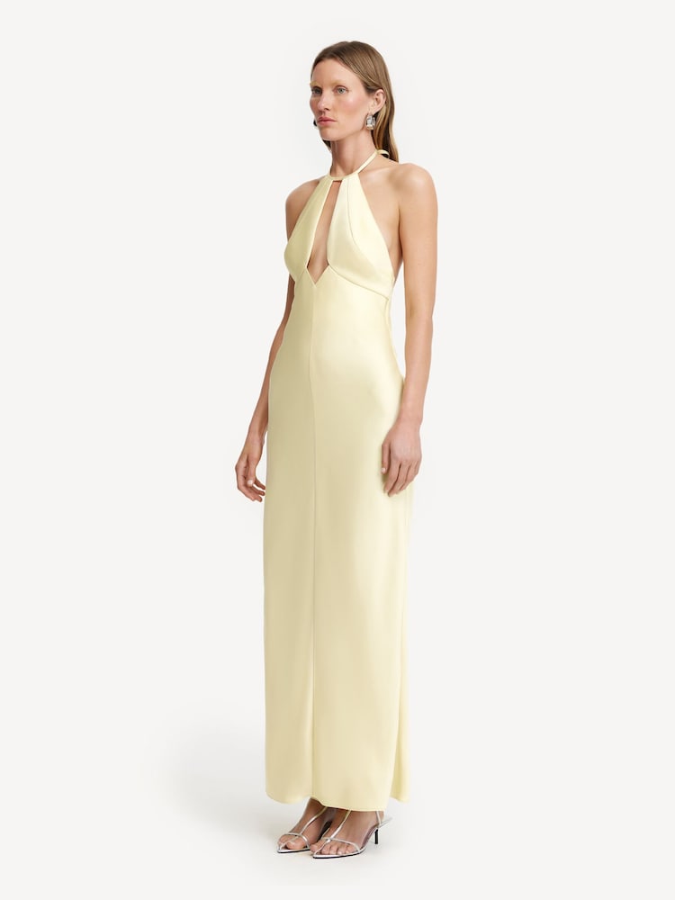 Significant Other Yellow Becca Halter Dress - Image 2 of 3