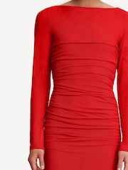 Significant Other Red Tillie Midi Dress - Image 4 of 4
