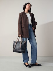 Black Buckle Hand Held Bag - Image 2 of 10