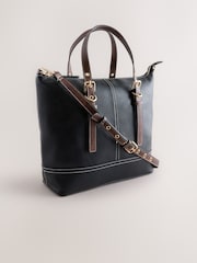 Black Buckle Hand Held Bag - Image 6 of 10