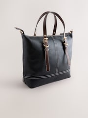 Black Buckle Hand Held Bag - Image 7 of 10