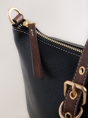 Black Buckle Hand Held Bag - Image 8 of 10