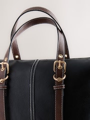 Black Buckle Hand Held Bag - Image 9 of 10